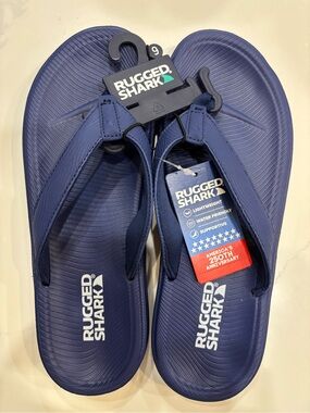 Rugged Shark Women’s Navy Blue Comfort Flip Sandals